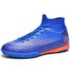 Men's Football Boots Rubber Soft Sole Short-nailed Artificial Turf Leather Youth Kids Football Boots