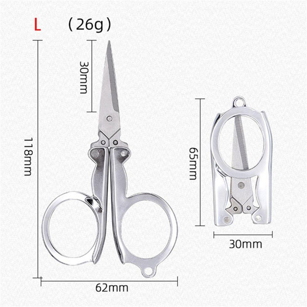 Pocket Stainless Steel Student Mini Small Scissors Folding Scissors Embroidery Fishing Scissors
