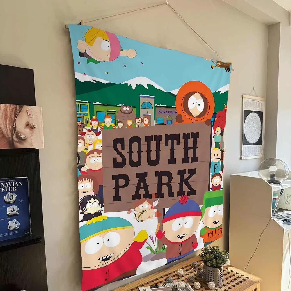 Мультяшный SouthparkS Мультяшный Гобелен Настенное Украшение Домашний Декор для Дома