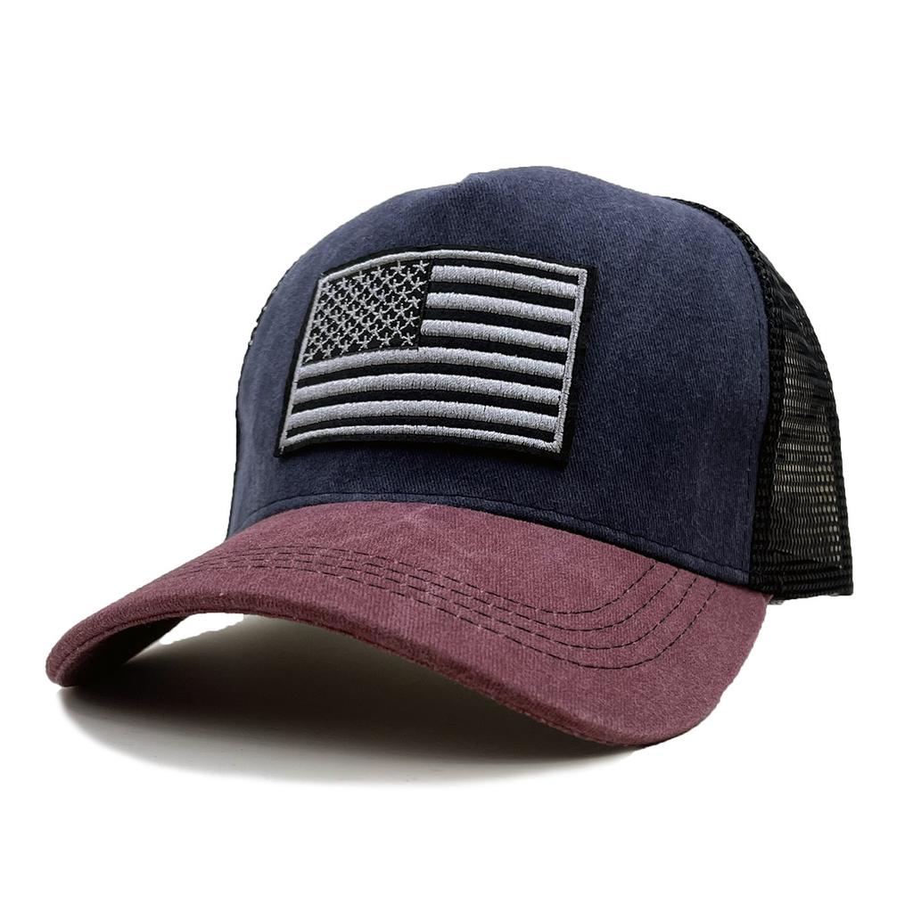 Hat Men'S Summer American Flag Cap Sun Protection Sun Hat Outdoor Sports Mountaineering Baseball Cap