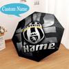 Custom Name Juventus Emblem Umbrella Folding Umbrella, Automatic Umbrella - 8-Frame for Travel, Casual Lightweight Personalized Gifts