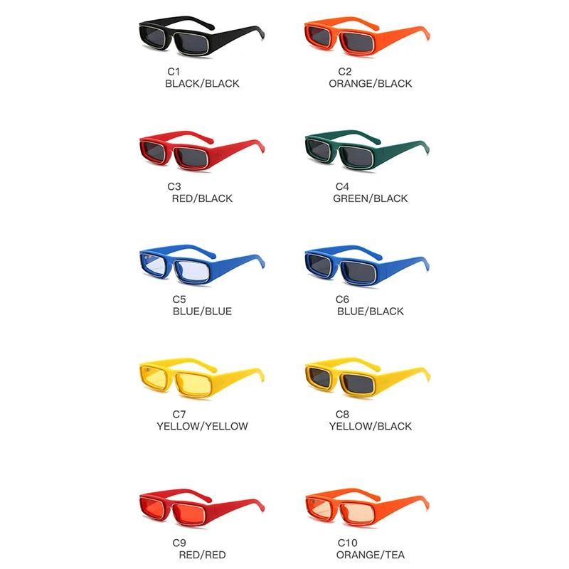 Модные Люксовые Мужские Солнцезащитные Очки Маленькие Прямоугольные Дизайнерские Квадратные Ретро UV400 Очки Модные Очки Для Мужчин