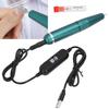 Electric Nail Polishing Machine Portable USB Quick Removal Polisher Drill Pen 30000 rpmOlive Green