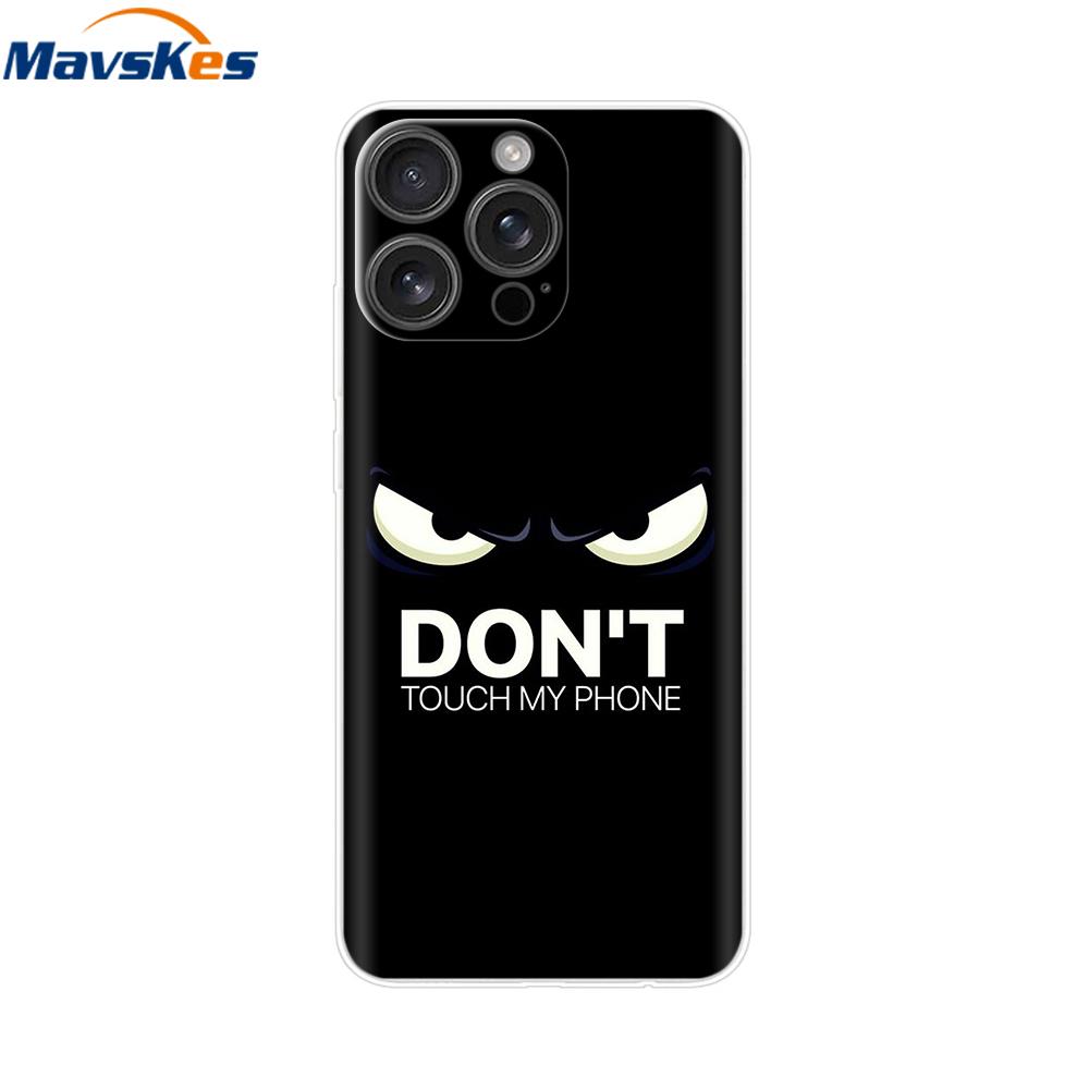 For iPhone 16 Pro Max Case Shockproof Silicone Bumper For Apple iPhone 16 Pro Max Plus Cover Soft TPU Phone Protector Shell Para