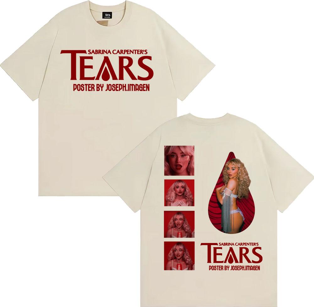 Singer Sabrina Carpenter Album Tour Graphic T Shirts Men Women Retro Fashion Aesthetic Tshirts High Quality pure Cotton Tshirt