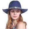 Summer Women's Men's Sun Hat Western Cowboy Gentleman Jazz Sunscreen Handmade Straw Hats