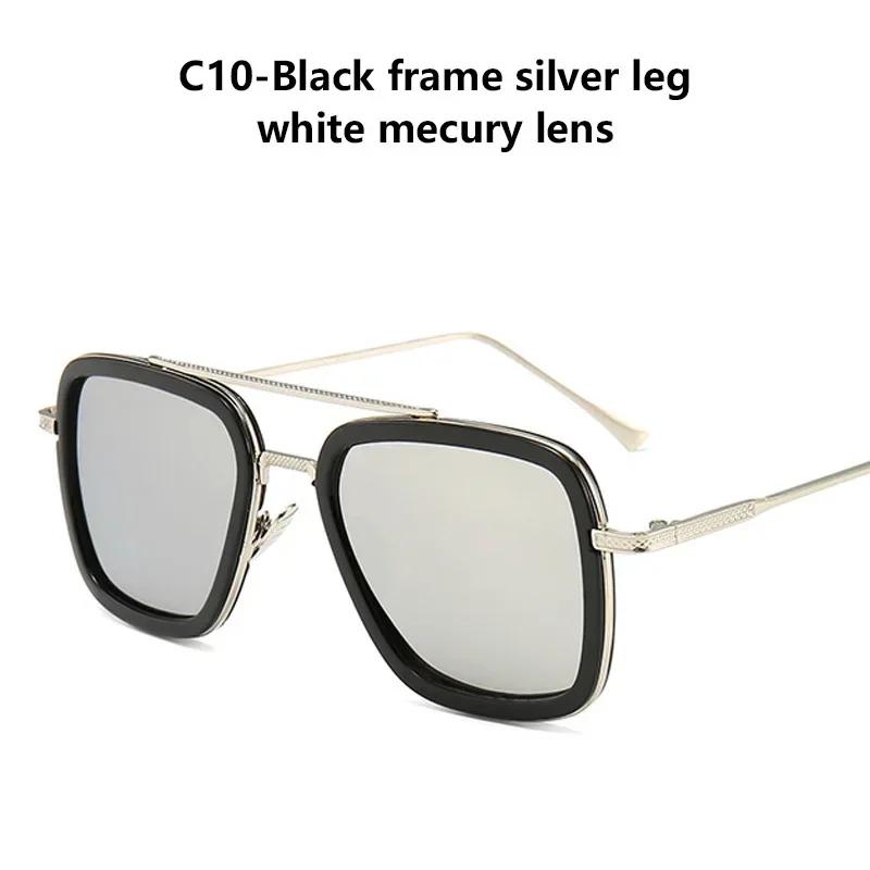 Роскошные мужские солнцезащитные очки в стиле стимпанк, солнцезащитные очки Tony Stark Iron Man, винтажные металлические очки, солнцезащитные очки в стиле стимпанк Uv400 для мужчин Gafas