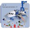 kid transformation air plane Toy set Inertial Aircraft Car Vehicles Music Model DIY Children Boy Educational Toys Christmas Gift
