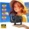 HY320 Mini Newly Native 720P Android 11 4K Projector 300ANSI Wifi6 BT5.0 Cinema Outdoor Portable 180° Rotable Projector