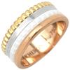 JRG01596 Cattle Quatre White SmallRing Ring 18K Yellow Gold/18K Pink Gold #7(JP Size) Array