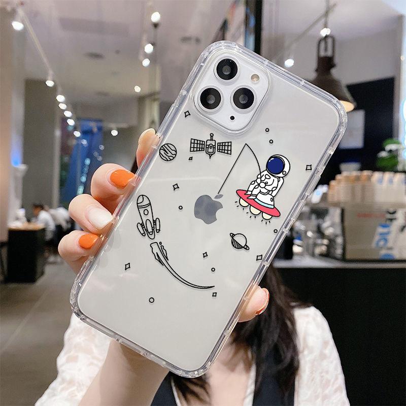 Минималистичный космический дизайн Тонкий чехол для телефона For iPhone 17 16 15 13 12 11 ProMax Pro Plus Мягкий ударопрочный корпус телефона