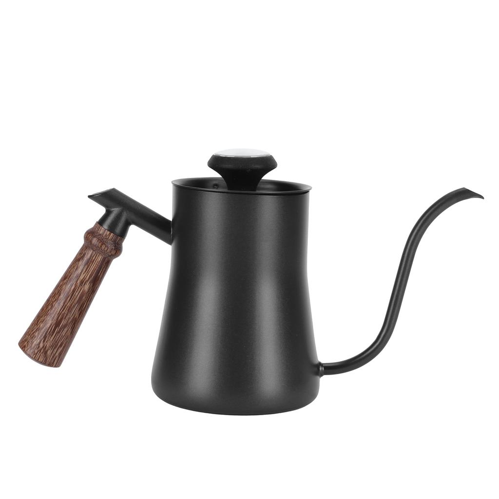 650ml Hanging Ear Hand Coffee Pot Stainless Steel Drip Type Coffeeware Tool with Thermometer