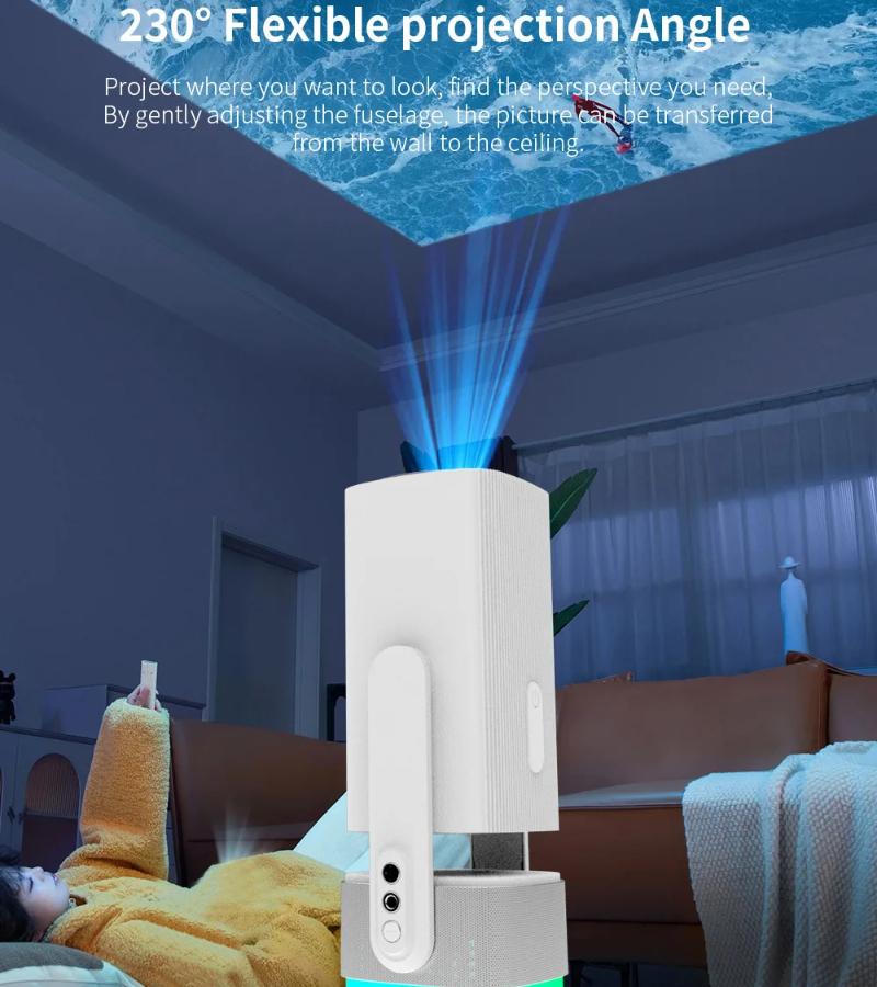 Проектор Salange K2 со встроенным аккумулятором 5200 мАч, 4K HD, Bluetooth, Android 11, для уличного кинотеатра с RGB-динамиком