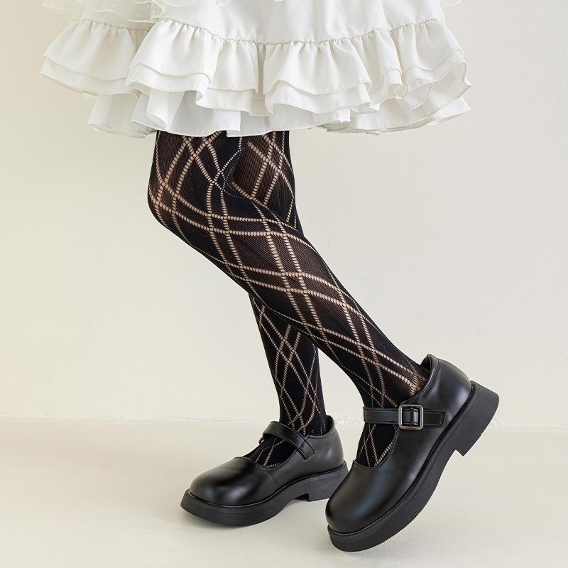 Тонкие Дышащие Колготки для Маленьких Девочек Детские Танцевальные Колготки Носки Детские Колготки для Школьной Формы Принцесса Лолита Кружевные Брюки Колготки