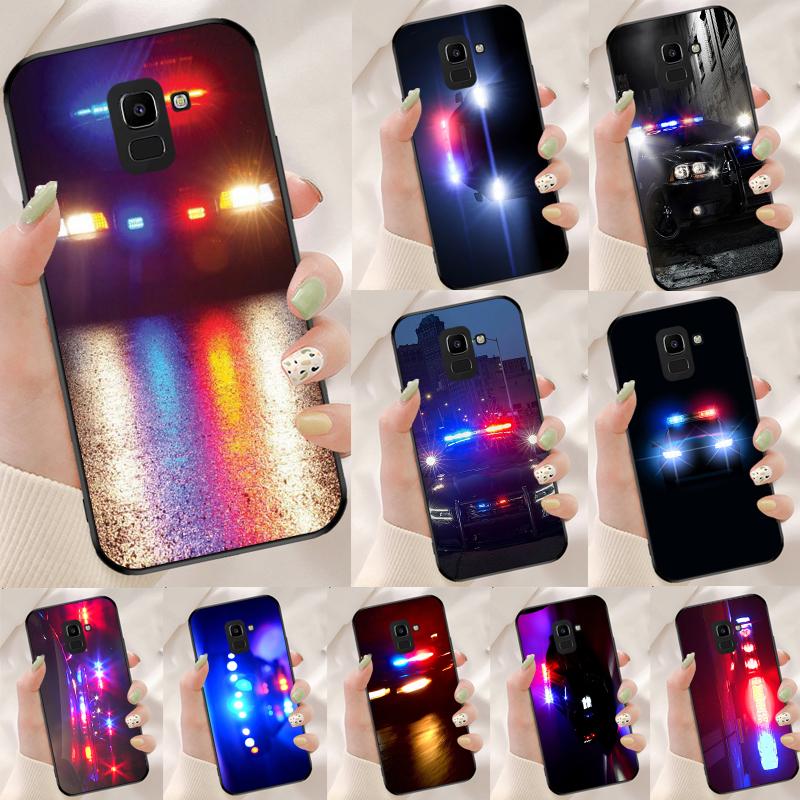 Полицейские Машины Свет Ночью Для Samsung Galaxy M21 M31 M11 M13 M33 M53 M16 M06 M12 M14 M15 M35 M55 M34 M54 M32 M52 Чехол