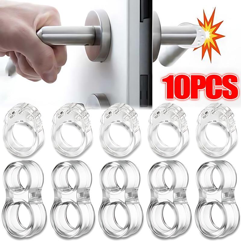 1-10 шт. Дверные упоры, прозрачный силиконовый буфер для дверной ручки, защита от столкновений, настенный шкаф, противоударные кольца, ударопрочная накладка