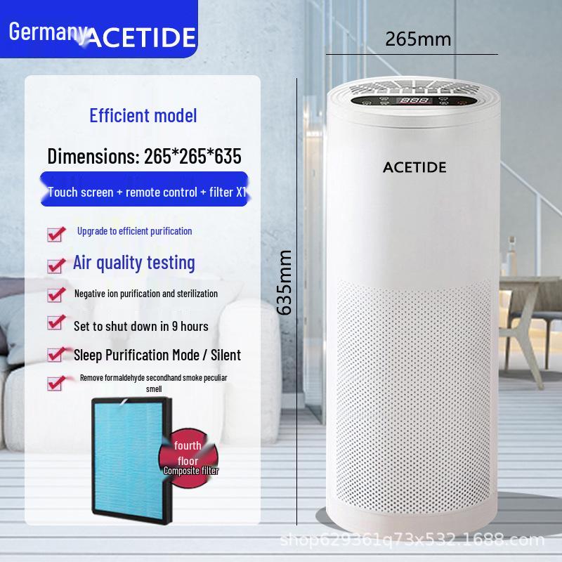 Очиститель воздуха ACETIDE: Высокоэффективный комнатный дезодоратор и удалитель формальдегида с отрицательными ионами