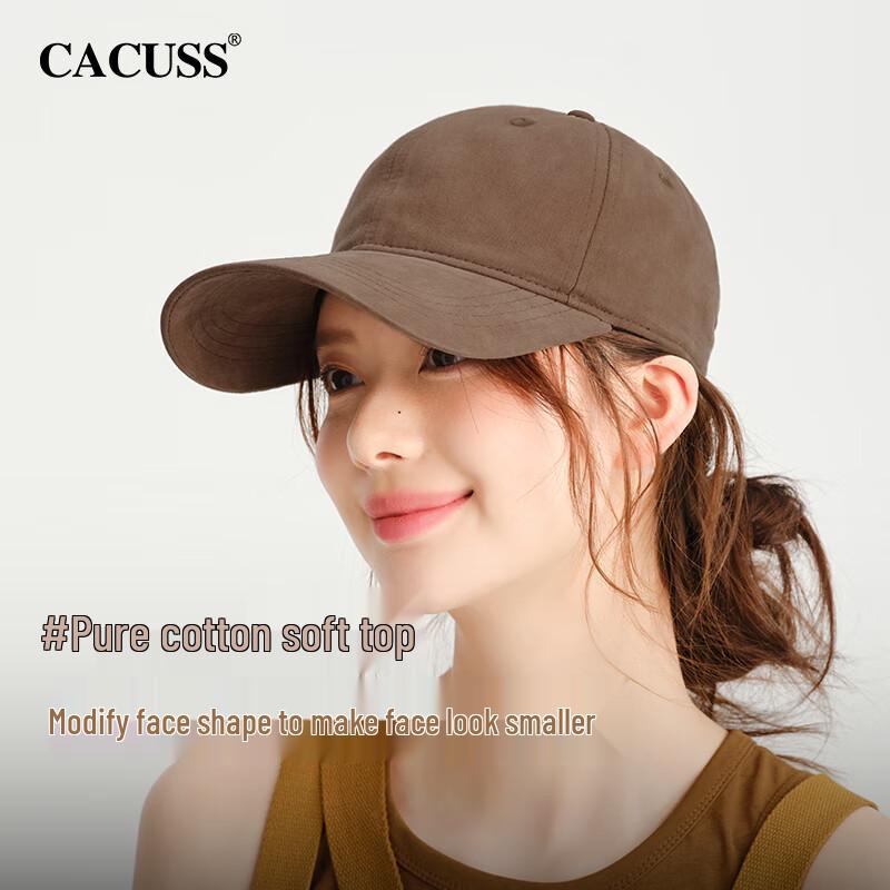CACUSS Унисекс Мягкая Однотонная Бейсболка