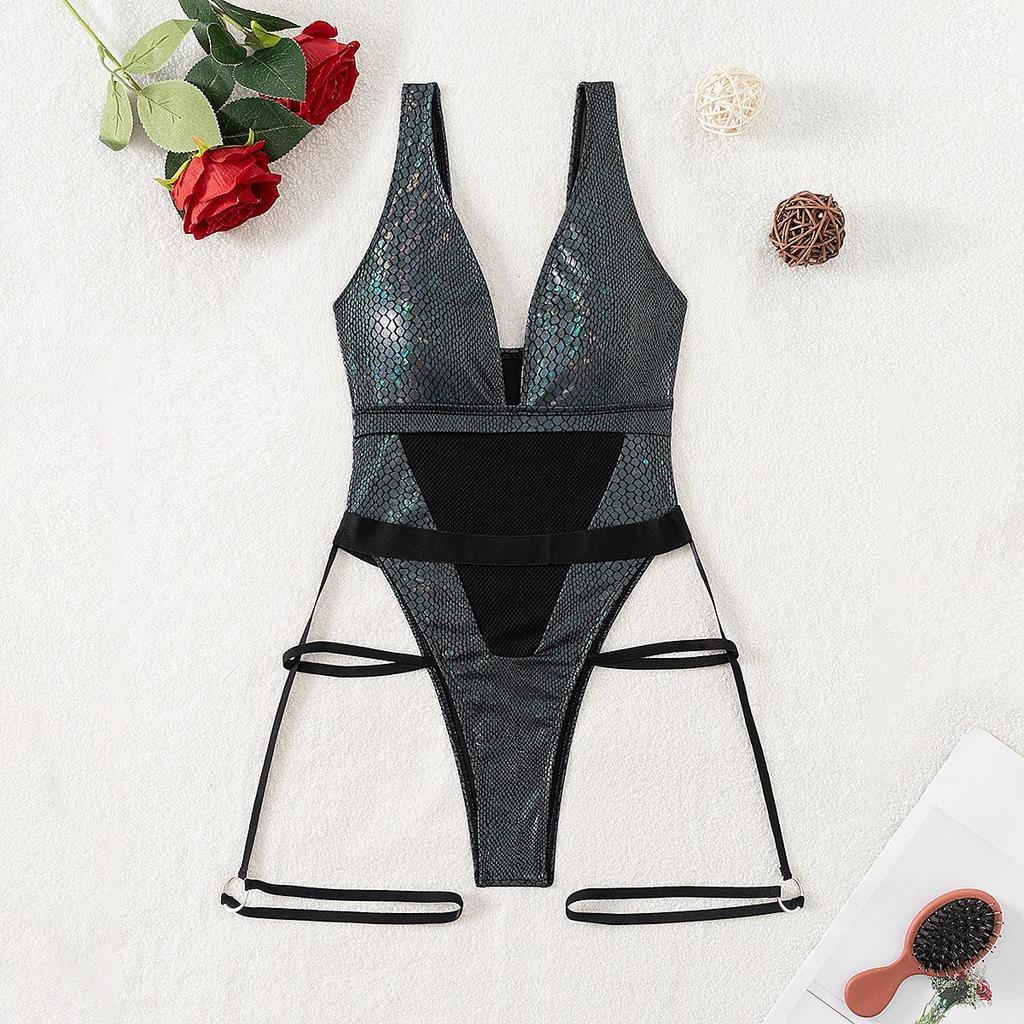 Женский сексуальный треугольный раздельный бикини-костюм, комплект, завязывающиеся по бокам стринги, купальник на одно плечо, эластичный