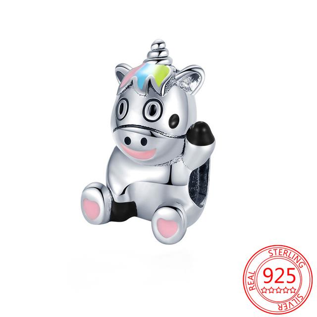 Classic 925 Sterling Silver Red Circle Enamel Puppy Bead Charm Fit Original 3mm Bracelet Bangle Wedding Party DIY Jewelry