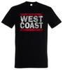 West Coast Men's T-Shirt Westide Run Rap Hip Hop Gang DMC West Coast USA