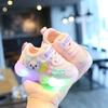 Spring and Autumn Baby Toddler Shoes Infant Children's Shoes Light Up White Shoes Baby Sports Shoes