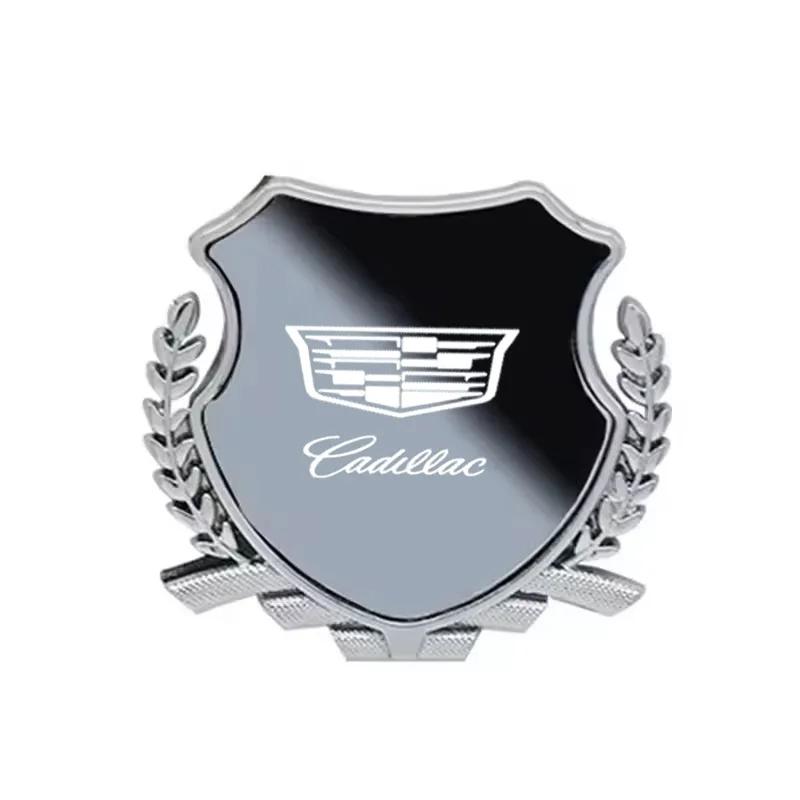 Custom Zinc Alloy Car Fender Emblem Side Window Badge for Cadillac ATS CT4 CT5 CTS ESCALADE STS XLR XT4 XT5 XT6 XTS Rear Sticker