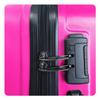coral high Чемодан среднего размера из АБС-пластика розового цвета 16417