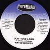 7inch Record WAYNE WONDER - Don't Give A Dam NONE Pure Music Prod Jamaica Reggae, Ska & Dub Used