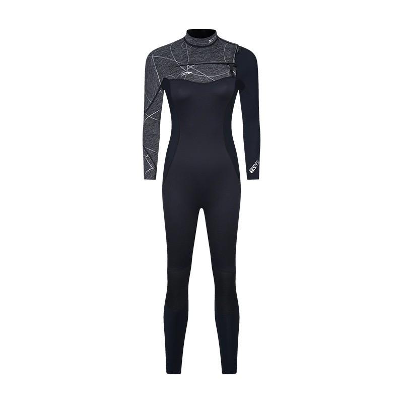 2mm 3mm Neoprene Wetsuit Diving Snorkeling Surfing Unisex Full Zip Long Sleeve Warm Thermal Dive Suit