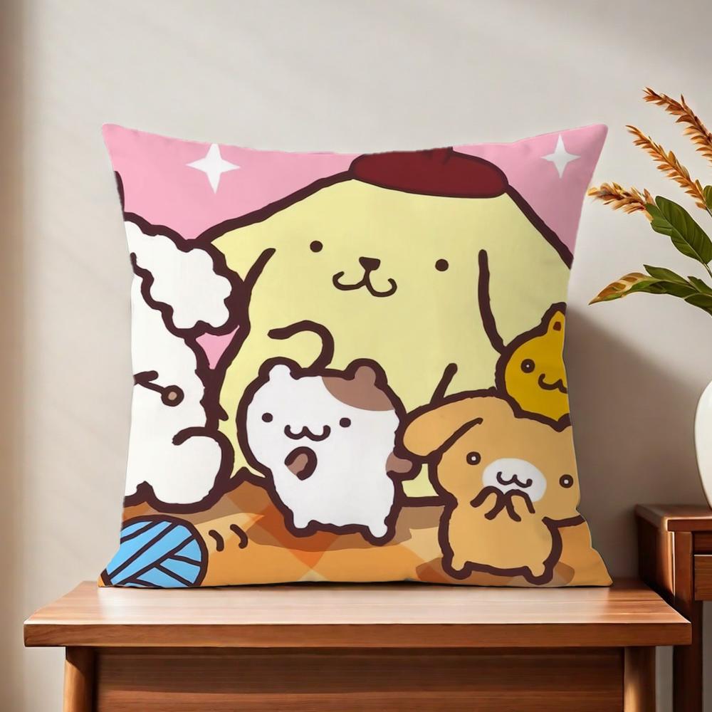 PPom CUTE PPom PPurin cushion cover For Pillow Printing Sofa Decoration Home Car Room Coffee Shop Office Nordic Simplicity