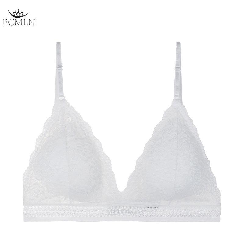Кружевной женский бюстгальтер без косточек с паралоновыми тонкими съёмными вкладышами и регулируемыми лямками