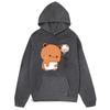 Funny Dudu Is Missing His Bubu Panda Bear Couple Hoodies Girl Kawaii Tops Women Cute Print Sweatshirt Men Clothes