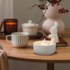 Candle Holder Warming Paws Ceramic Bunny Warming Hands Candle Holder Cute Light Holder Small Tea Light Candle Holders Scented