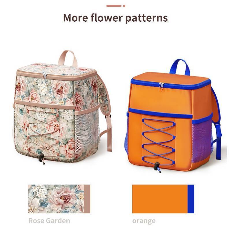 Oxford Cloth Picnic Backpack With Insulated Waterproof Cooler For Outdoor Camping And Hiking