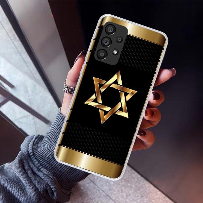 David Jewish Star Symbol Phone Case For Samsung Galaxy A12 A52S A42 A32 A22 A51 A50 Note 20 Ultra 10 S10 Plus A71 A70 A31 A30 A1