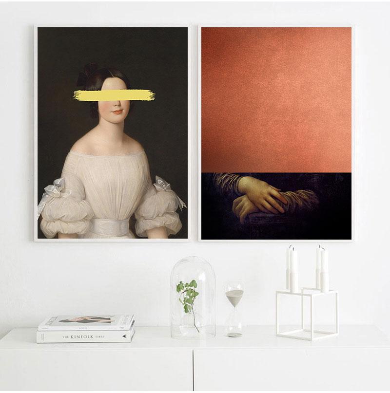 Всемирно известная картина, настенное искусство, фэнтези, холст, постеры и принты, фигурка, креативная настенная картина для украшения гостиной, без рамки