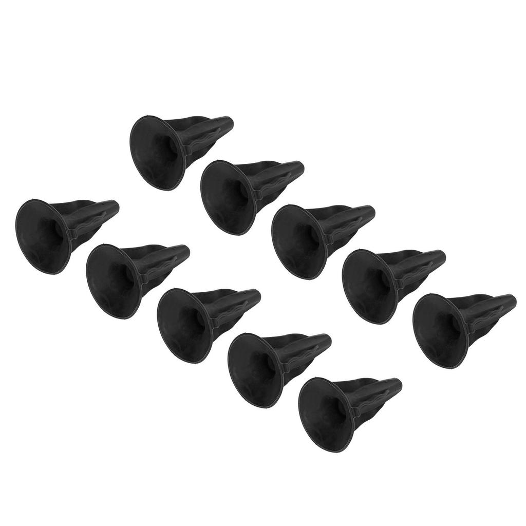 10Pcs Soft Rubber Arrowhead Suction Cup Arrow Heads for Children Hunting Game Outdoor Sports Black
