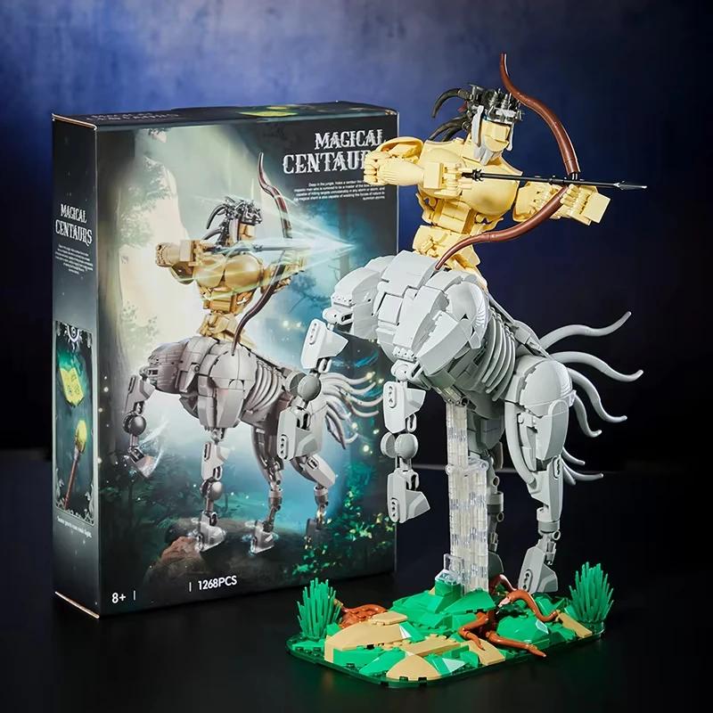 1456PCS Centaur Archer Building Blocks Magic Centaur Model Bricks Desktop Ornaments Children's Educational DIY Toys Holiday Gift