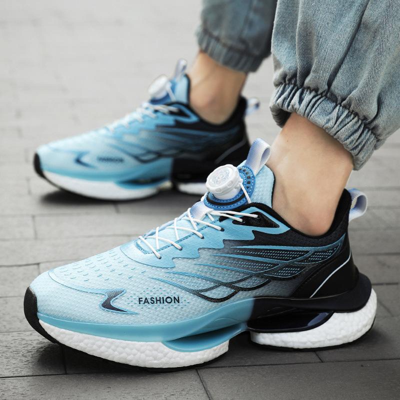 Мужская обувь, новые кроссовки для бега, мужские дышащие кроссовки с амортизирующей подошвой из попкорна