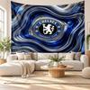 Chelsea FC Wall Tapestry, Soft Fabric Wall Hanging, Decorative Backdrop For Bedroom Home Wall Art