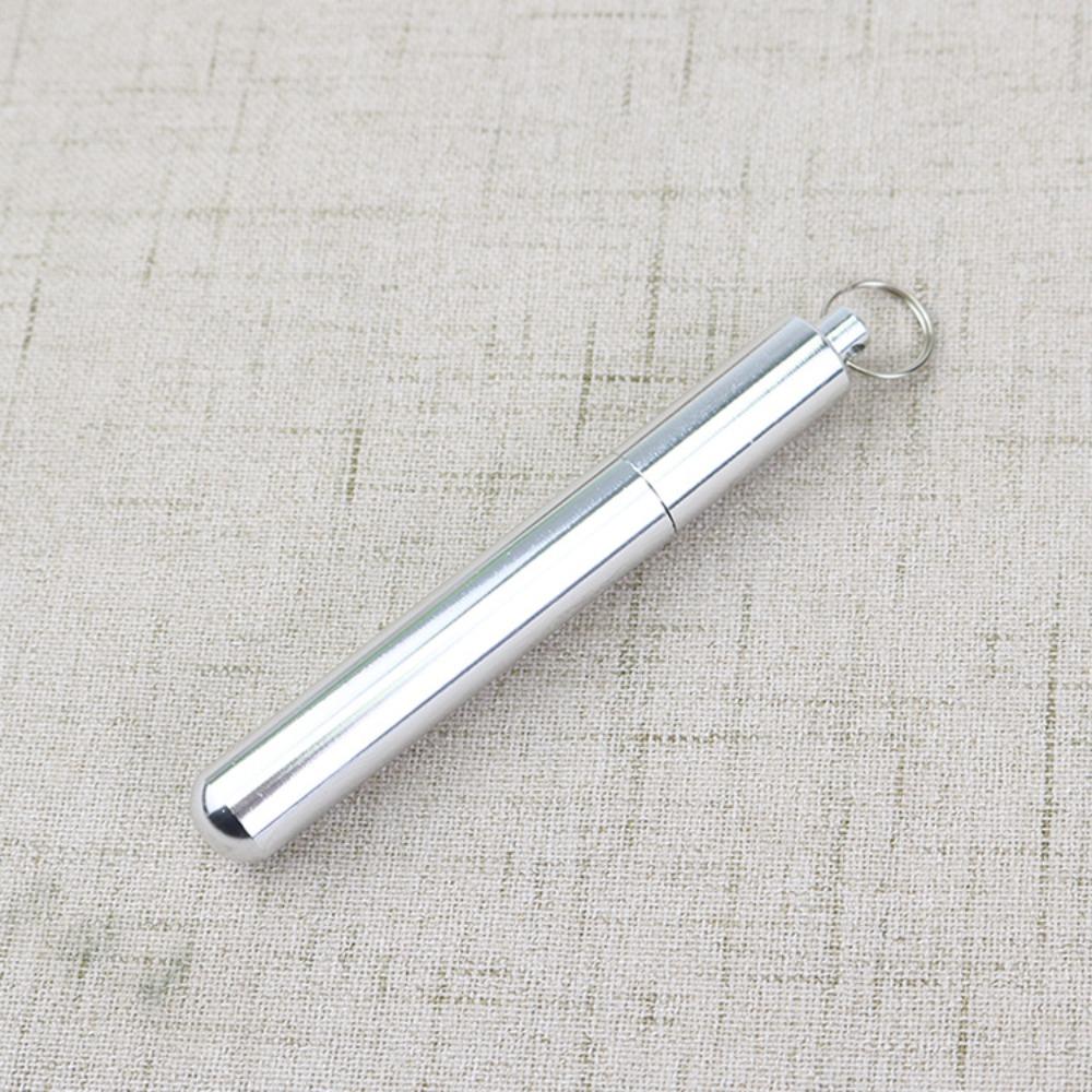 Waterproof Toothpick Container Aluminum Cotton Swab Organizer Bottle Pill Bottle Travel