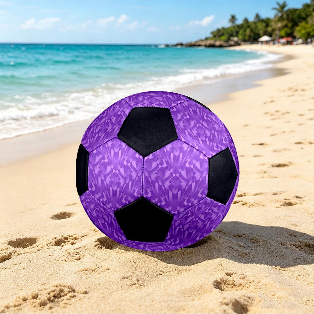 1pc Purple Geometric Lightweight PVC Training Soccer Ball, Size 5, Suitable for Indoor and Outdoor TrainingGift y60364