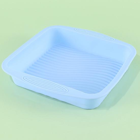 Non-Stick Cake Pan Food Grade Silicone Square Heat-Resistant Easy-to-Clean Baking Mould Bread Supply