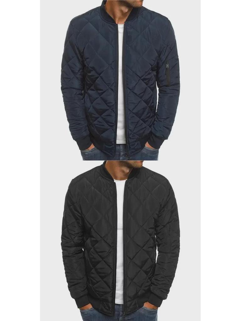 Зимняя мужская короткая хлопковая куртка с воротником-стойкой 2023 года