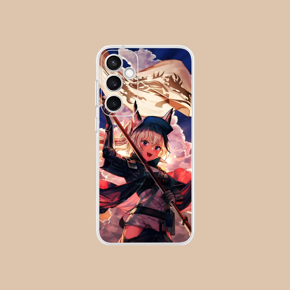 Arknights Grani Прозрачный чехол для мобильного телефона для Samsung Galaxy S25 S24 S23 S22 S21Plus FE Ultra Цветная накладка