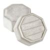 Octagonal Three Slot Rings Holder Dustproof Engagement Rings Storage Box  for Couples