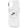 Karl Lagerfeld KLHMP14SHLSKCH iPhone 14 6.1" white/white hardcase IML Metal Karl&Choupette Head MagSafe