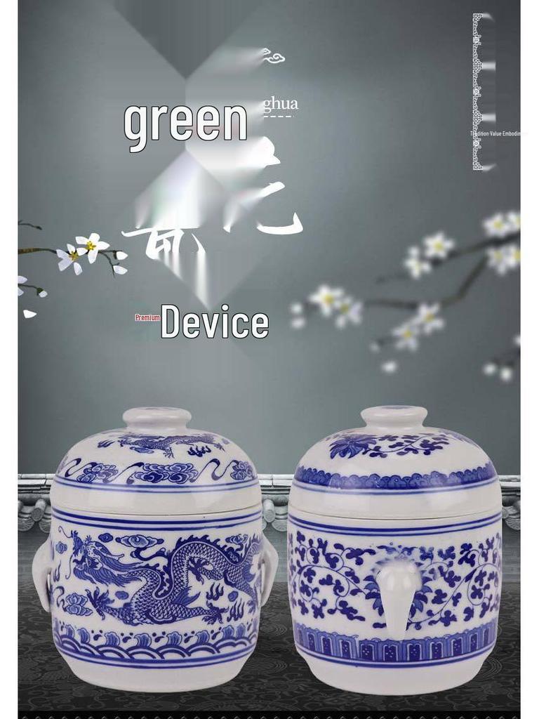 Китайская фарфоровая птичья клетка Керамическая двойная пароварка и паровая чаша