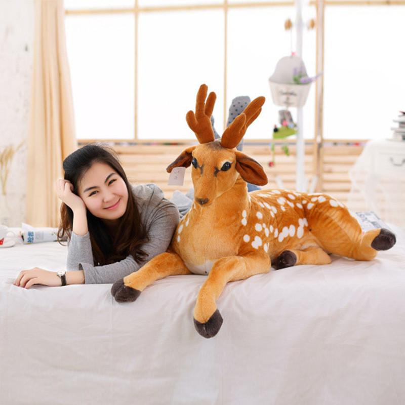 Cute Cartoon Spotted Deer Plush Toy Perfect For Creative Gift And Home Decor
